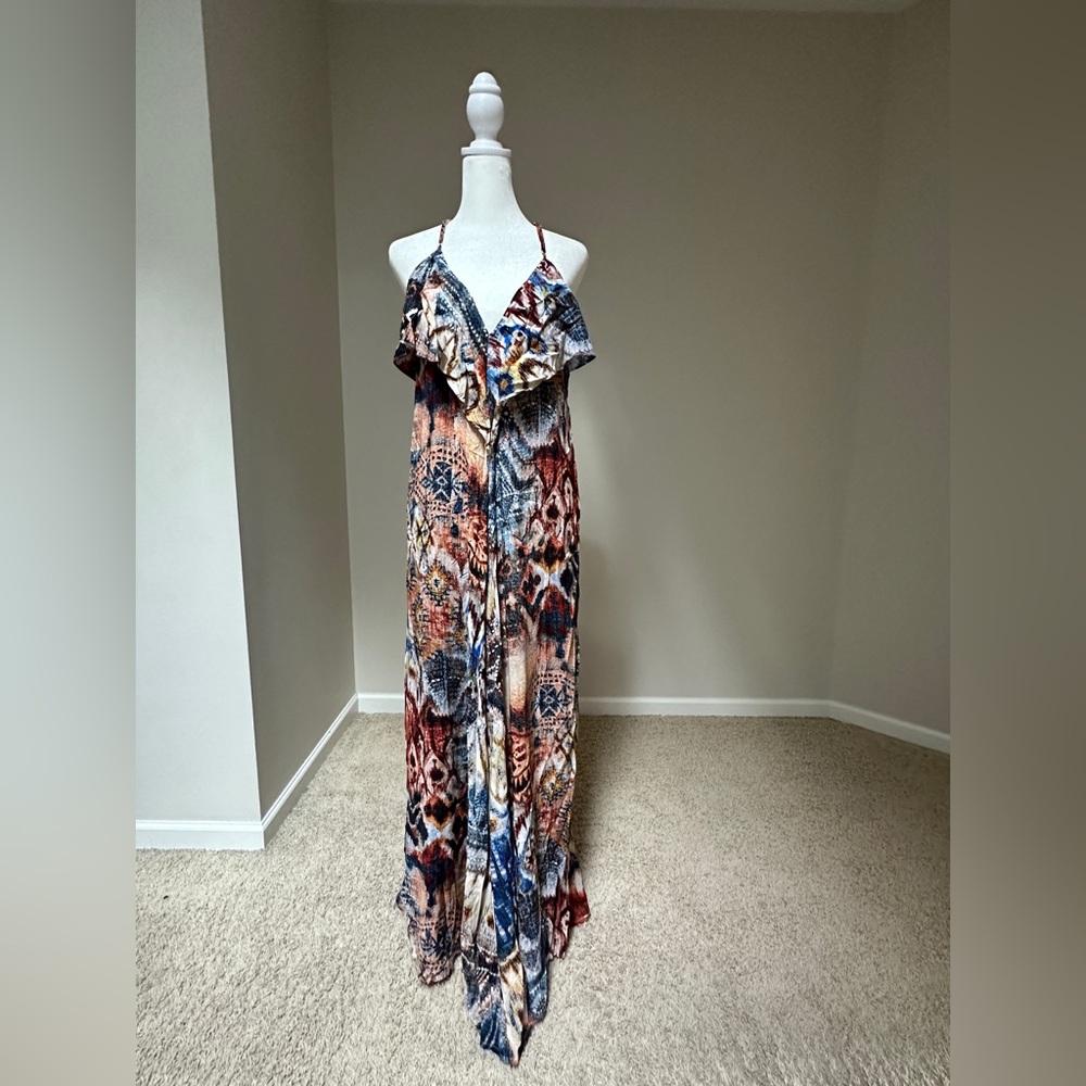 Lani boho print maxi dress - M.